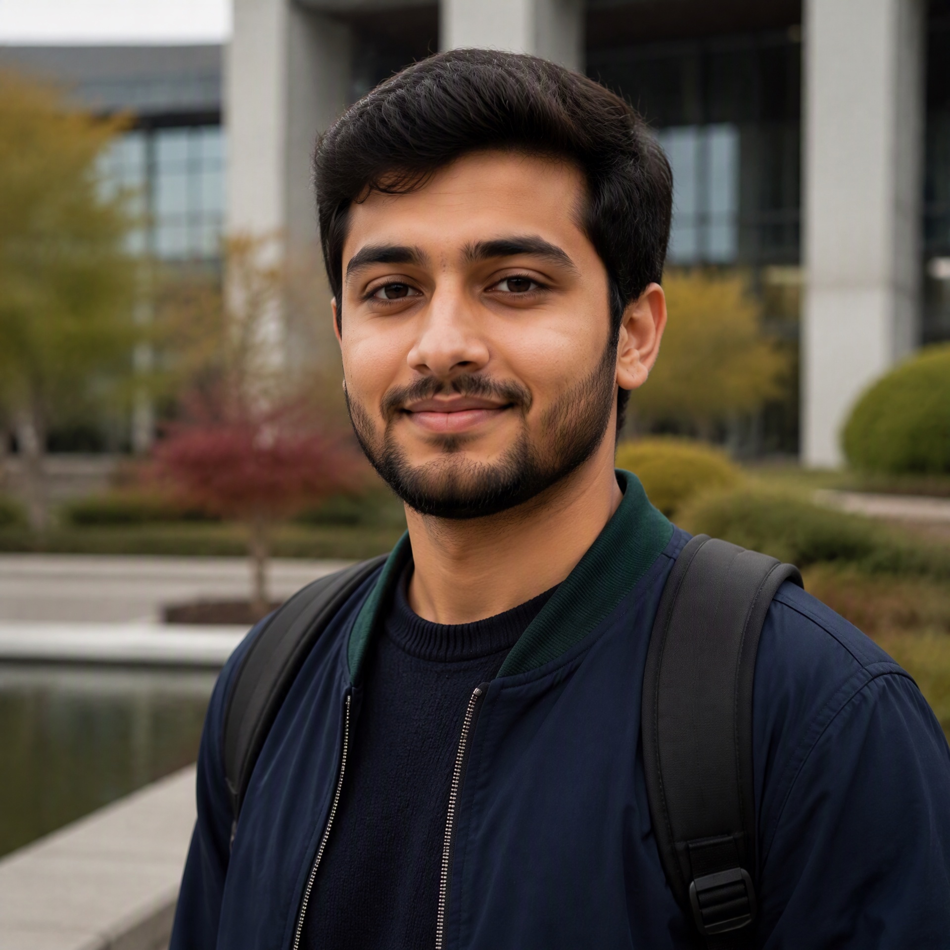 Second fictional Pakistani international student on a contemporary campus in China